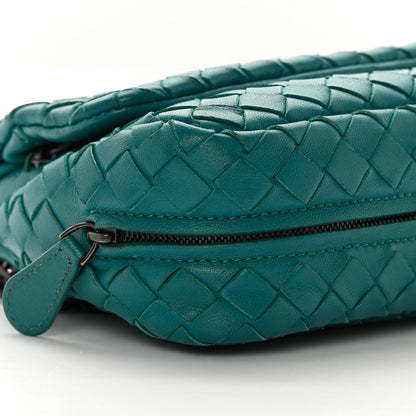 Bottega Veneta Nappa Intrecciato Small Chain Crossbody Teal 11 of 12