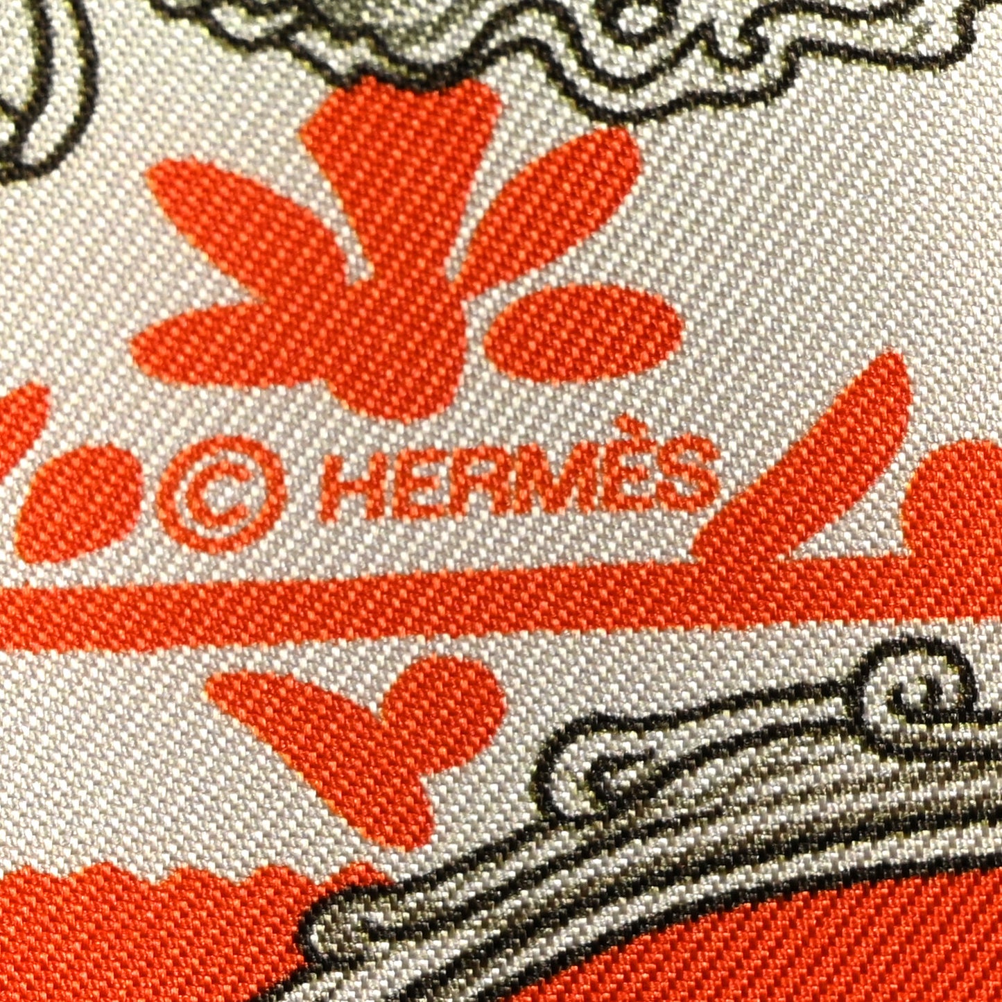Silk Etriers Remix Twilly Verveine Orange Kaki