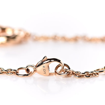 David Yurman 18K Rose Gold Diamond Belmont Single Station Bracelet 4 of 6
