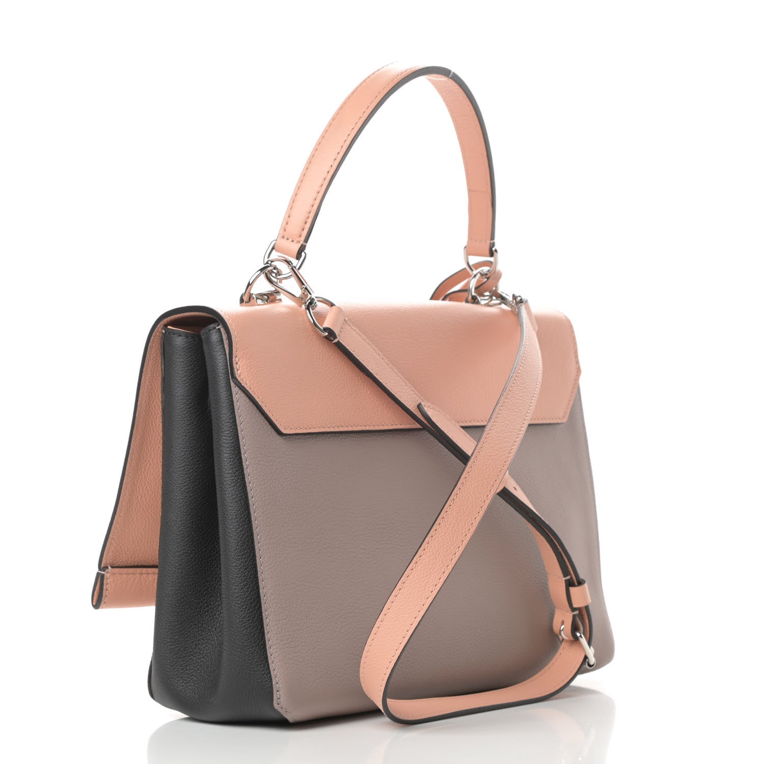 Louis Vuitton Soft Calfskin Lockme II Top Handle Venus Black Mastic 3 of 11