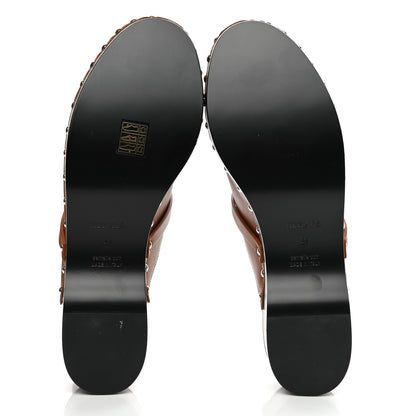 Hermes Heritage Calfskin Carlotta Mules 41 Naturel 5 of 8