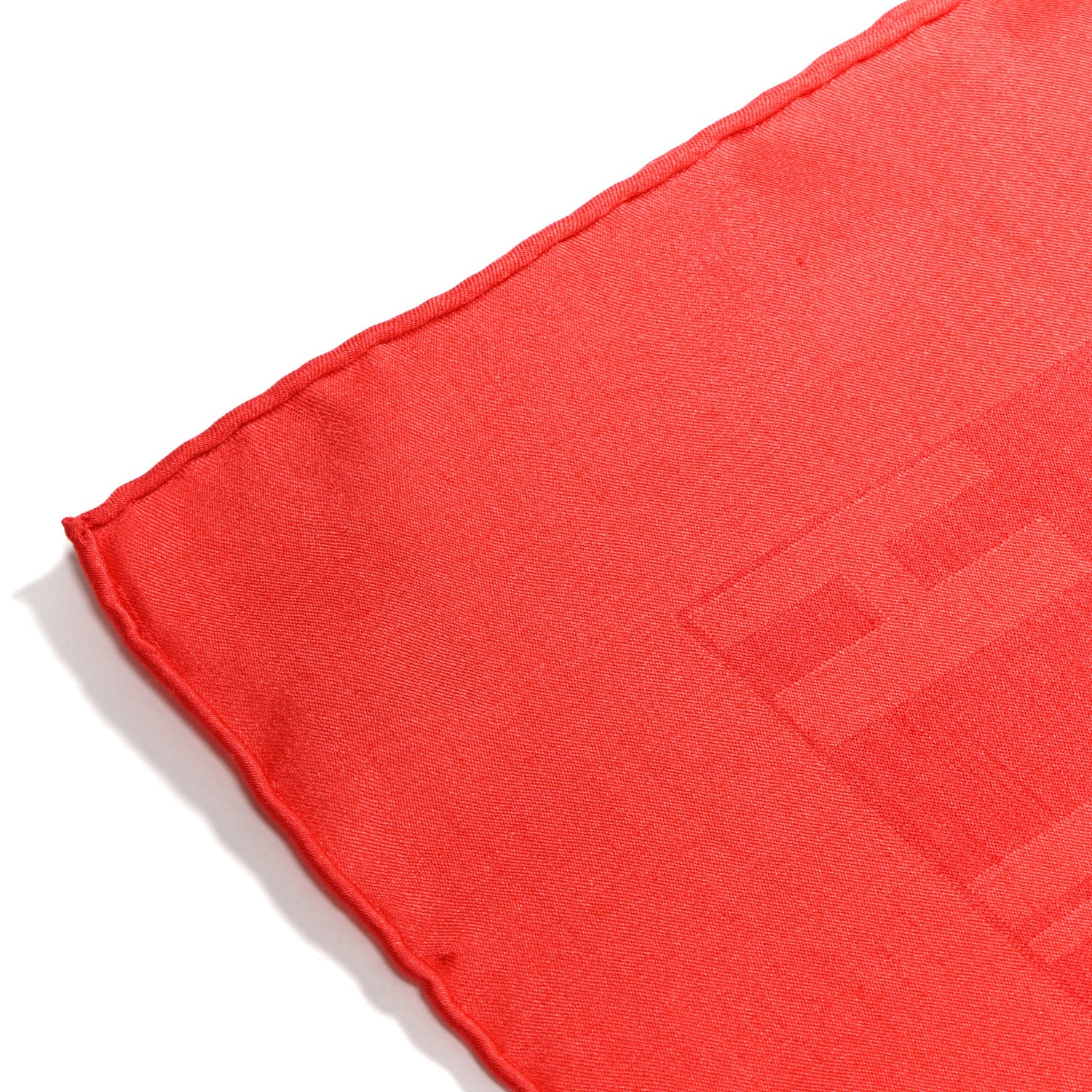 Hermes Silk Wool Faconnee Grand H Scarf Rouge Vif 4 of 4
