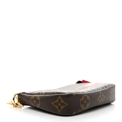 Louis Vuitton Monogram 2020 Christmas Animation Roller Coaster Mini Pochette Accessories Pivoine 4 of 7