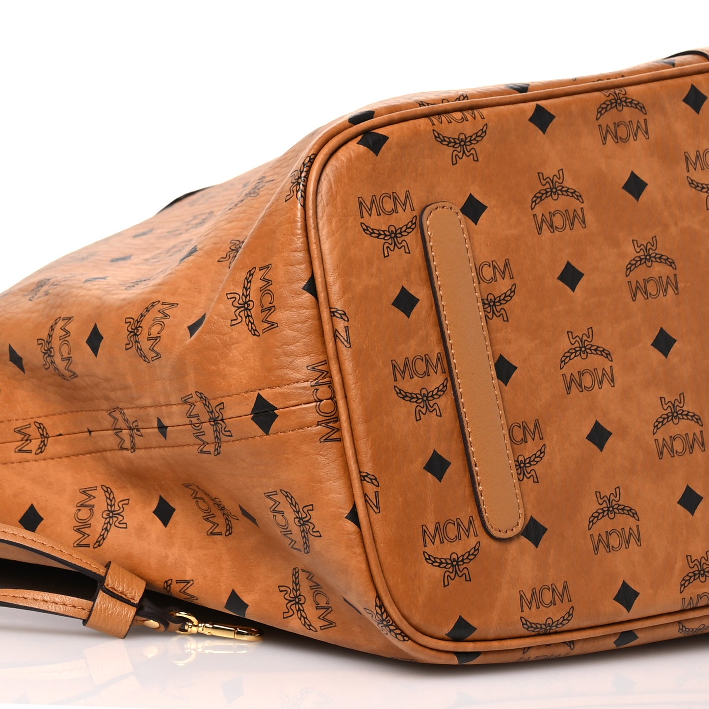 Visetos Large Liz Reversible Shopper Tote Cognac