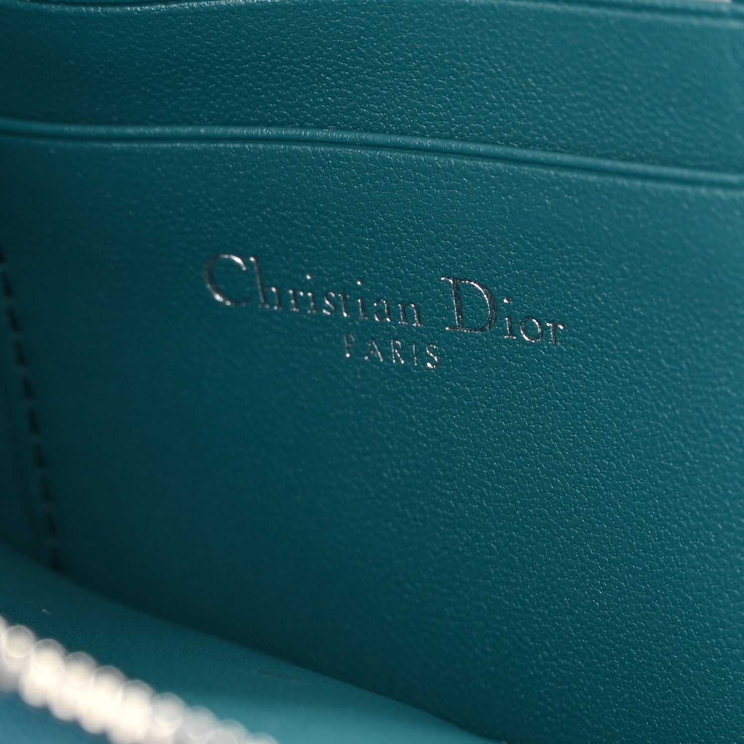 Christian Dior Supple Calfskin Cannage Caro Multifunctional Pouch Deep Ocean 7 of 10