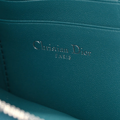 Christian Dior Supple Calfskin Cannage Caro Multifunctional Pouch Deep Ocean 7 of 10