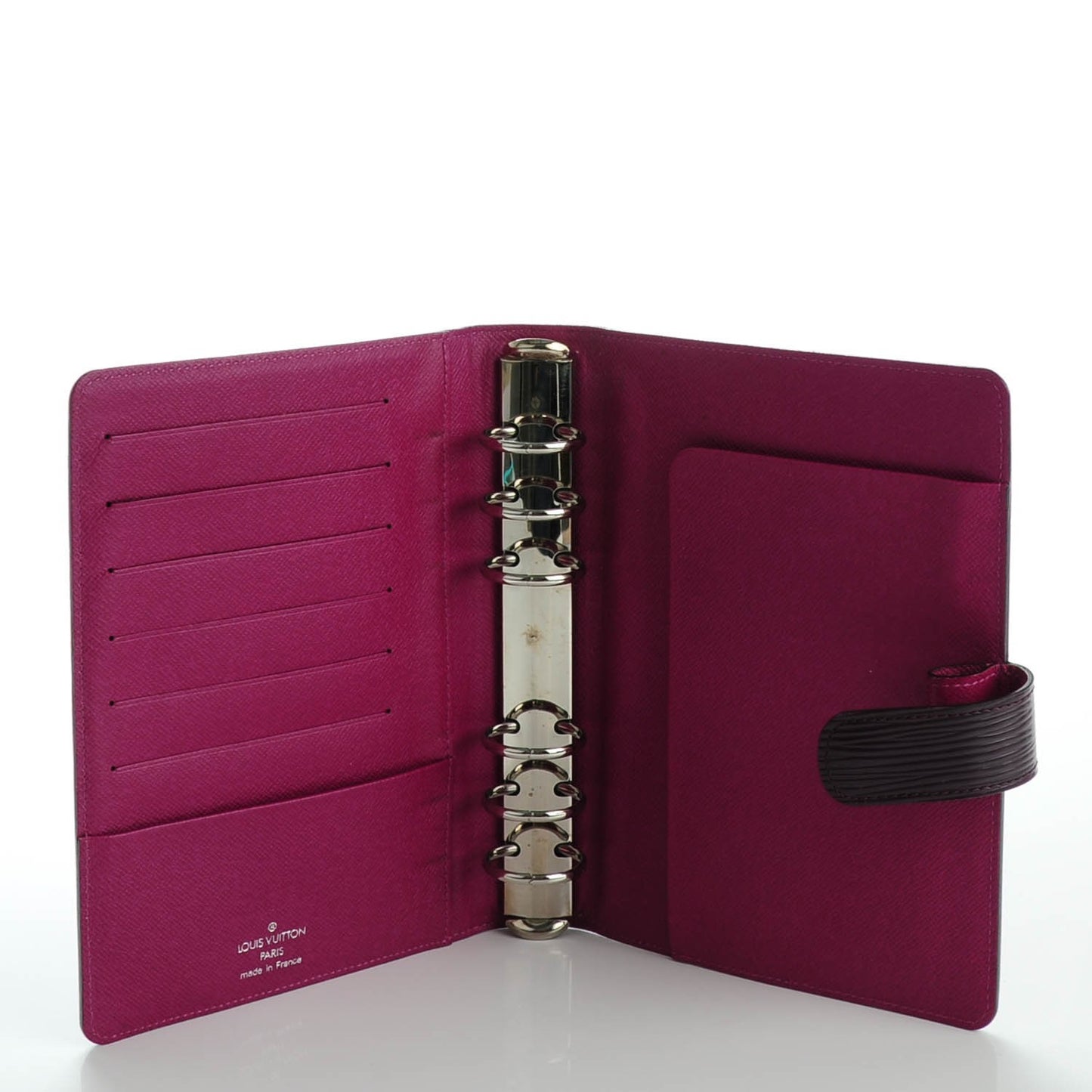 Epi Medium Ring Agenda Cover Cassis