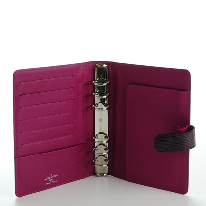 Louis Vuitton Epi Medium Ring Agenda Cover Cassis 5 of 7