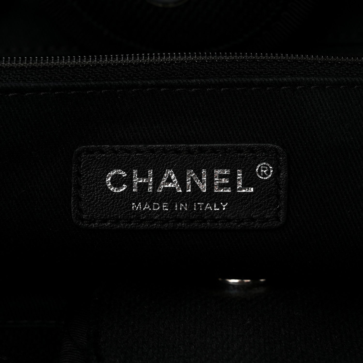 Chanel Canvas Pearl Medium Deauville Tote Black 6 of 11