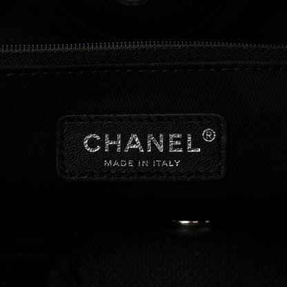 Chanel Canvas Pearl Medium Deauville Tote Black 6 of 11