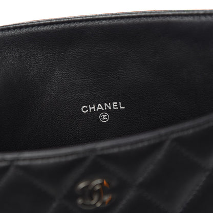 Chanel Lambskin Quilted iPad Case Black 6 of 8