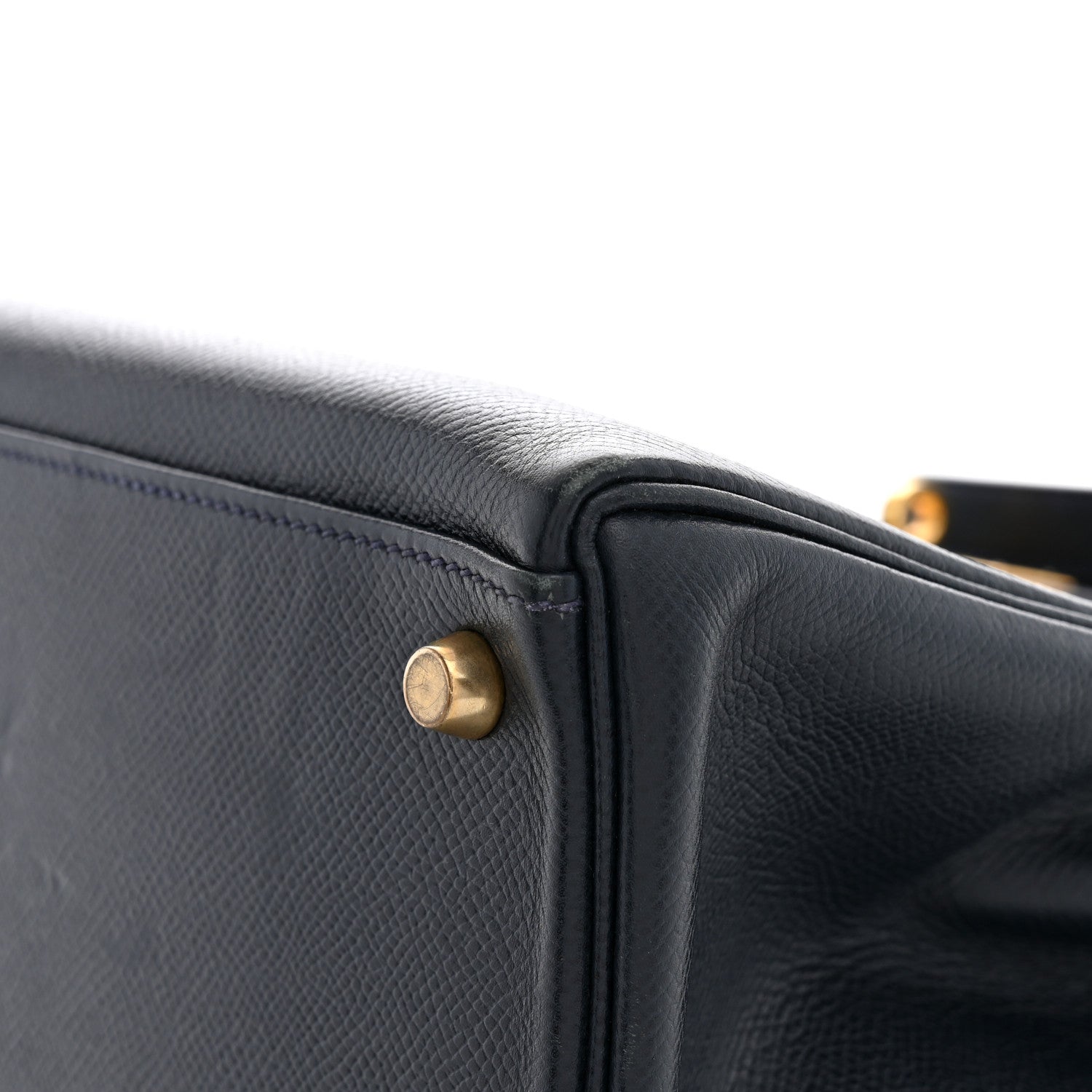Hermes Courchevel Kelly Retourne 32 Bleu Indigo 11 of 11