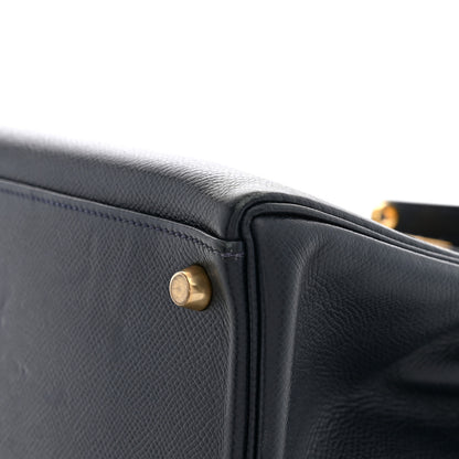 Hermes Courchevel Kelly Retourne 32 Bleu Indigo 11 of 11