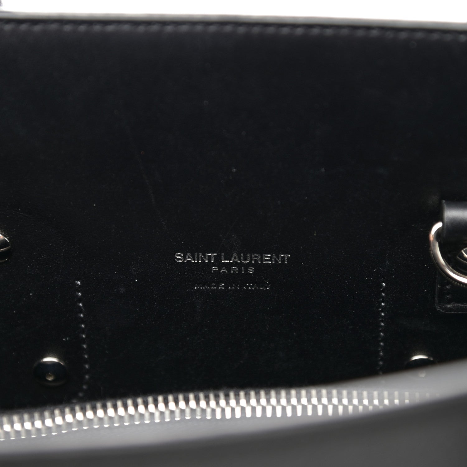 Saint Laurent Grained Calfskin Small Sac De Jour Black 6 of 12