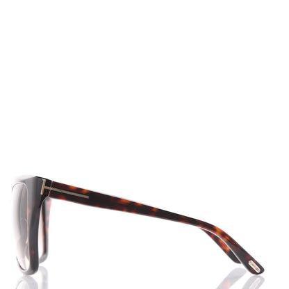 Tom Ford Carli Oversize Square Cateye Sunglasses TF295 Havana Brown 2 of 7