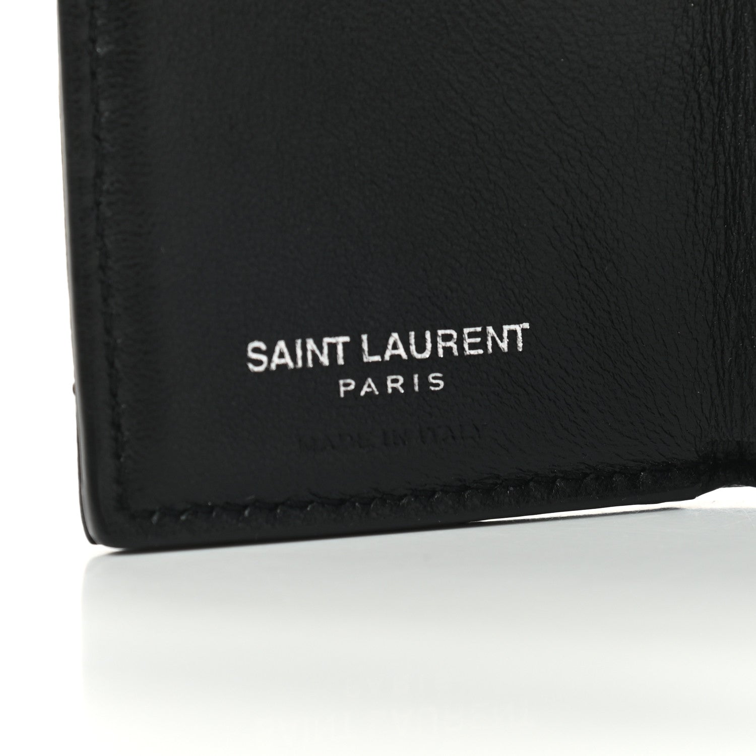 Saint Laurent Lambskin Y Quilted Monogram Loulou Tiny Wallet Black 7 of 9