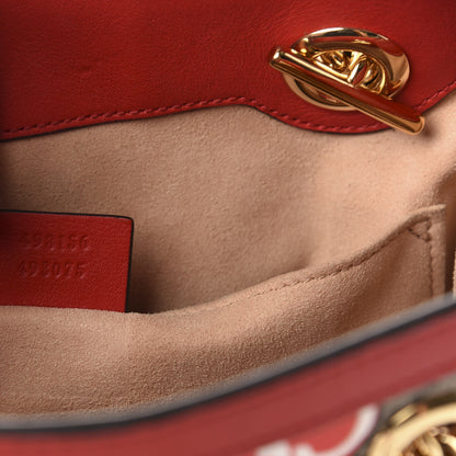 Gucci GG Supreme Monogram Apple Small Padlock Tote Beige Multicolor Lobster Red 7 of 11