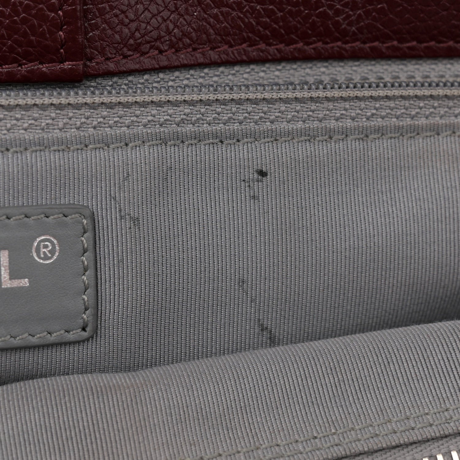 Chanel Calfskin Cerf Executive Shopper Tote Burgundy 13 of 15