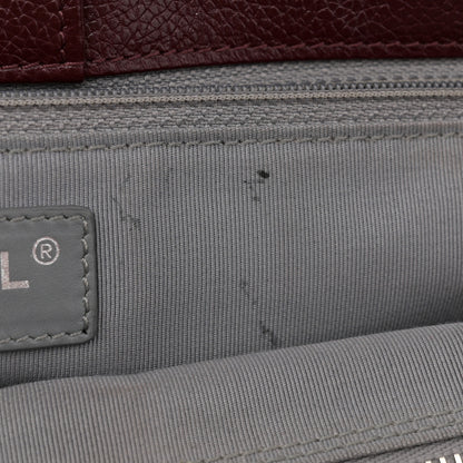 Chanel Calfskin Cerf Executive Shopper Tote Burgundy 13 of 15