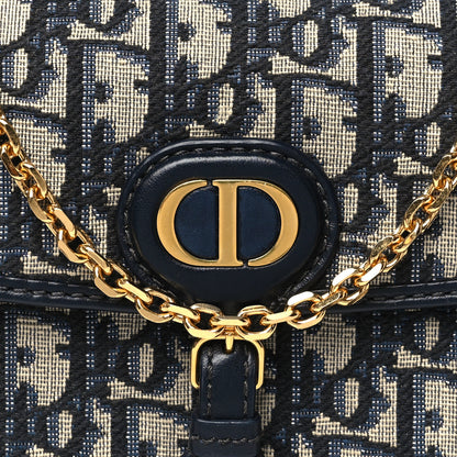 Christian Dior Oblique Bobby East West Pouch With Chain Blue 9 of 11