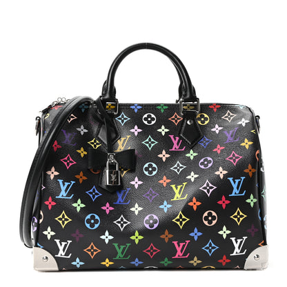 Louis Vuitton LV X TM Monogram Multicolor Speedy Soft 30 Black 1 of 9