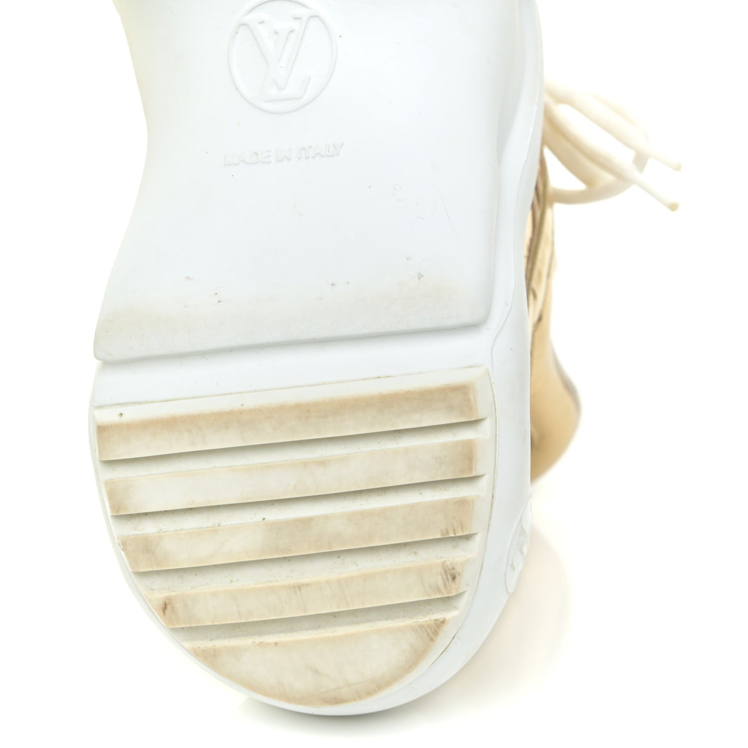 Louis Vuitton Metallic Calfskin Technical Nylon LV Archlight Sneakers 36.5 Gold White 10 of 24