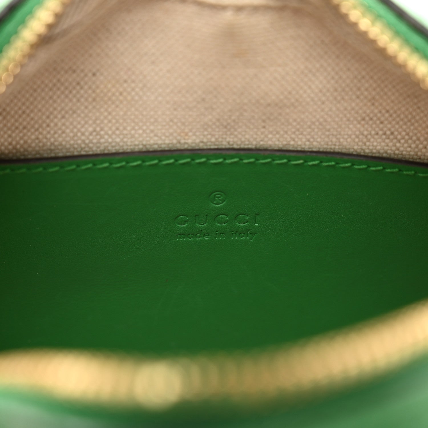 Gucci Calfskin GG Matelasse Mini Bowler Bag Spring Green Natural 7 of 12
