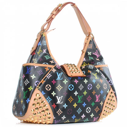 Louis Vuitton Monogram Multicolor Chrissie Black 4 of 8