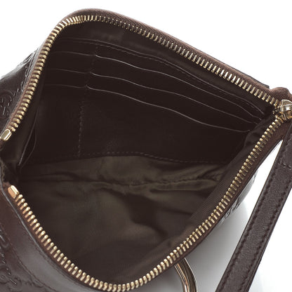 Gucci Guccissima D Gold Wristlet Chocolate 5 of 7