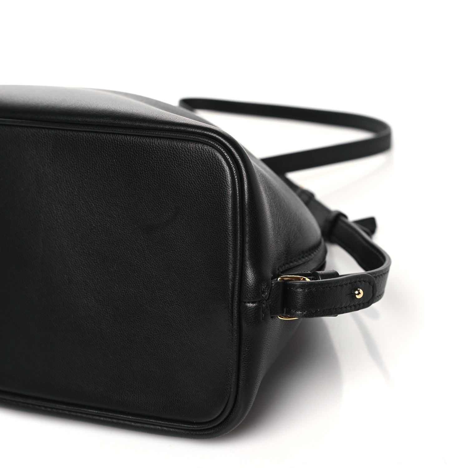 Jacquemus Lambskin Le Calino Ring Top Handle Bag Black 8 of 8