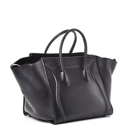 Celine Supple Calfskin Medium Phantom Luggage Black 3 of 11