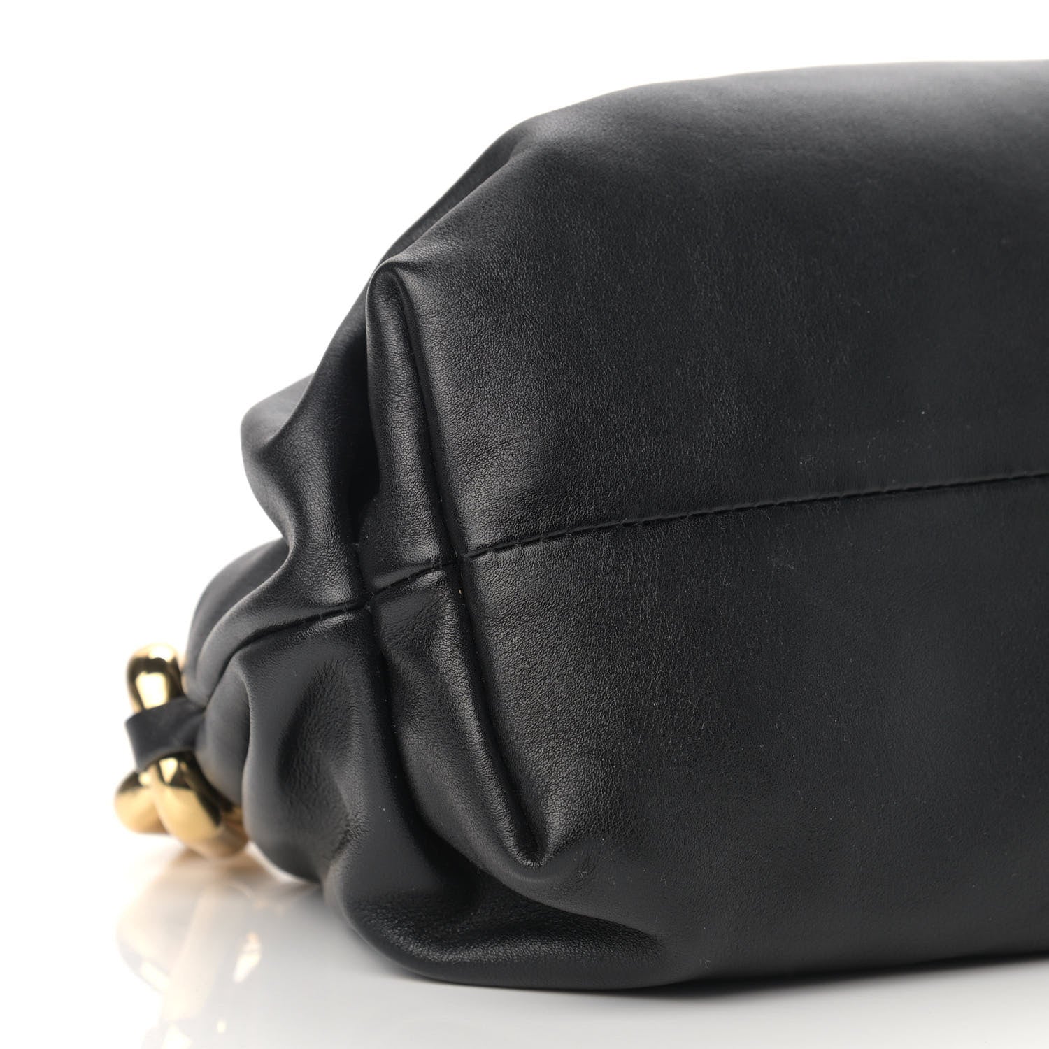 Bottega Veneta Calfskin The Pouch Chain Black 7 of 8