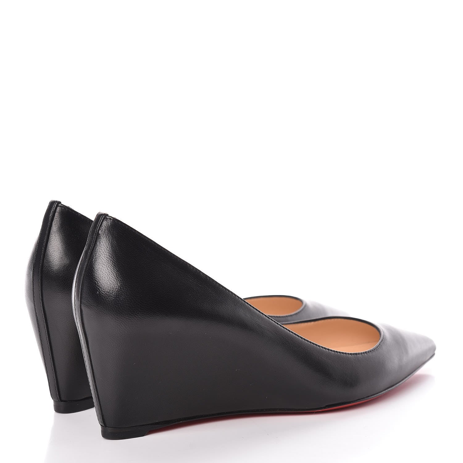 Christian Louboutin Shiny Nappa Pipina 55 Wedges 37.5 Black 4 of 9