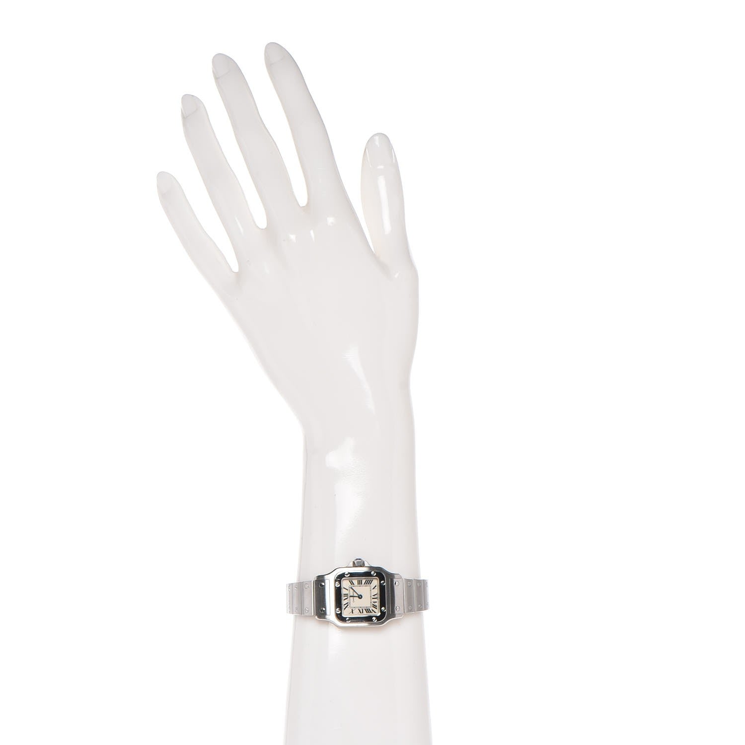 Cartier Stainless Steel 24mm Santos de Galbee Quartz Watch 2 of 8