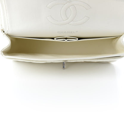 Chanel Caviar Quilted Medium Double Flap White 5 of 17
