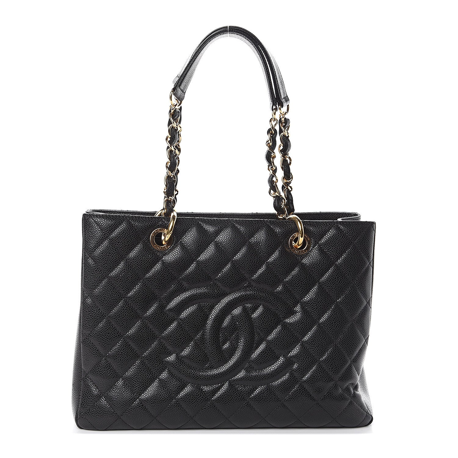 Chanel Caviar Quilted Grand Shopping Tote GST Black 1 of 9