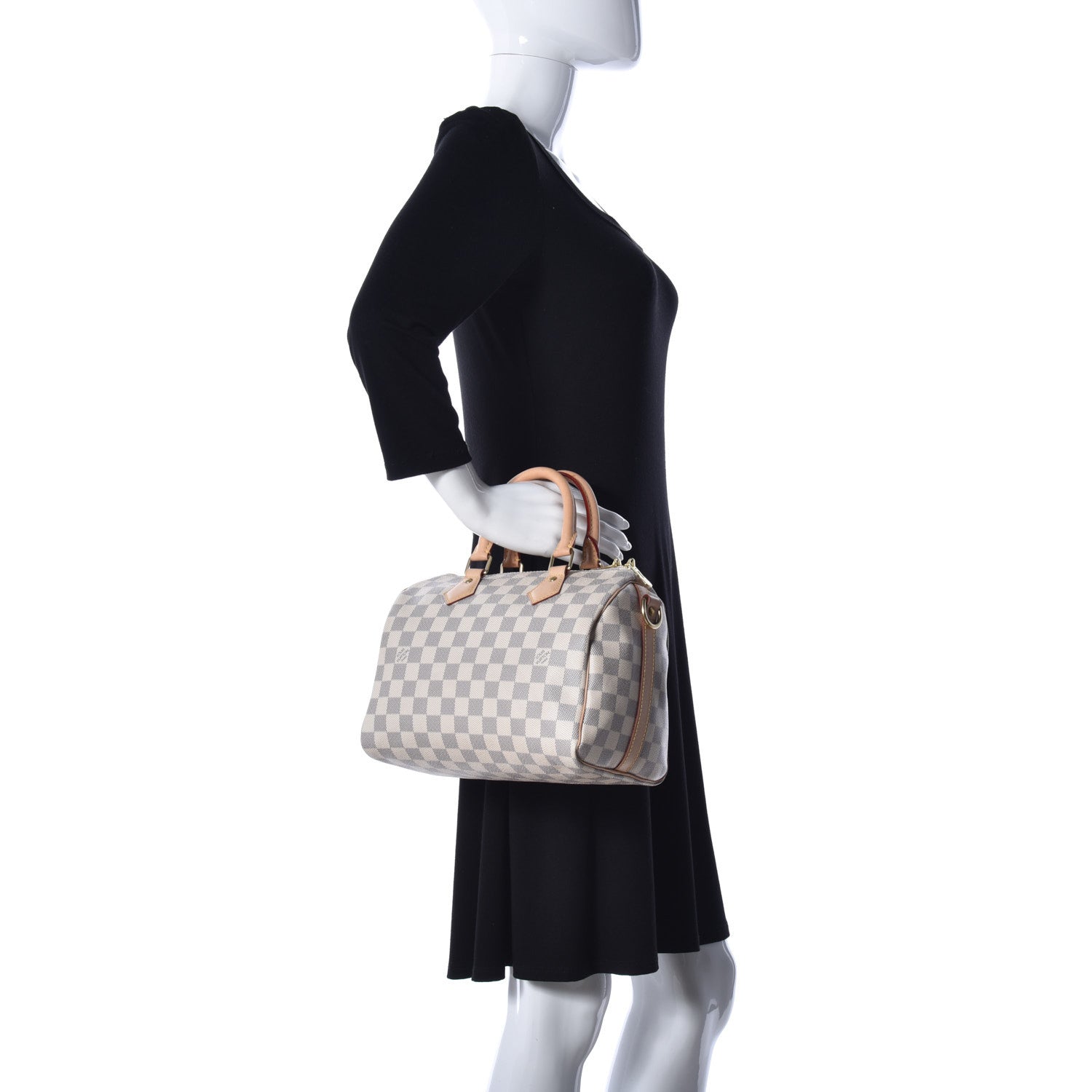 Louis Vuitton Damier Azur Speedy Bandouliere 25 3 of 10
