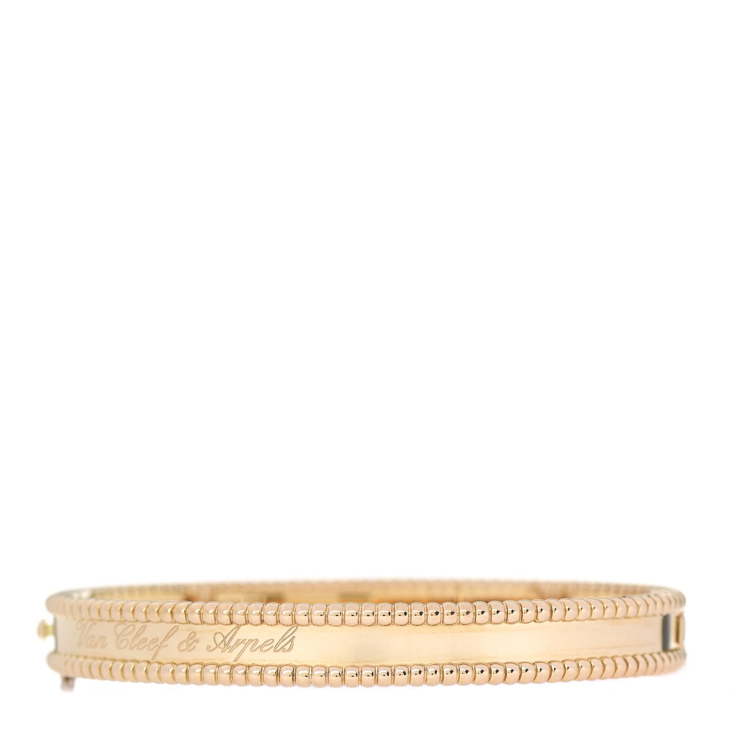 18K Yellow Gold Perlee Signature Bangle Bracelet M