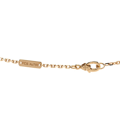 Van Cleef & Arpels 18K Yellow Gold Mother of Pearl Magic Alhambra Long Necklace 4 of 6