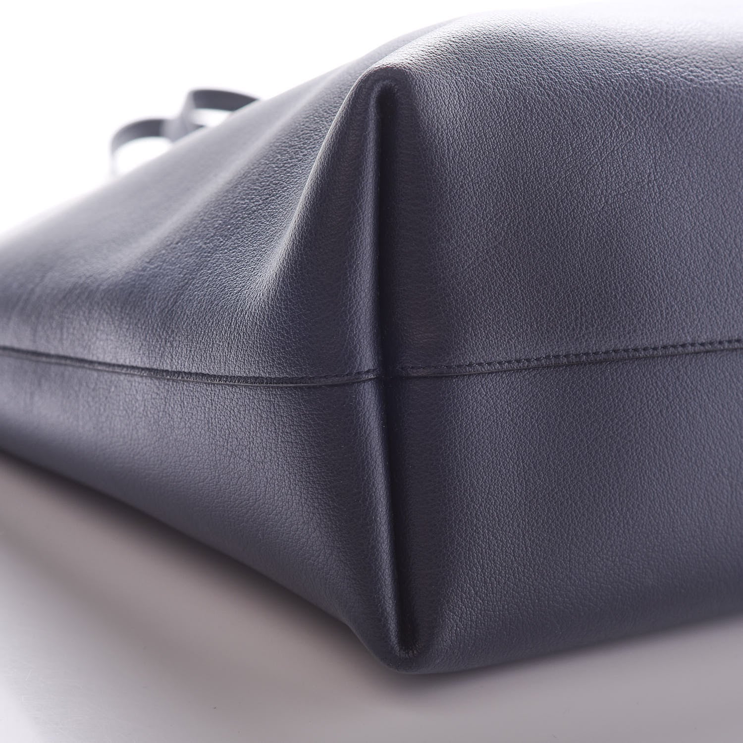Saint Laurent Calfskin Large Shopping Tote Deep Marine 7 of 11