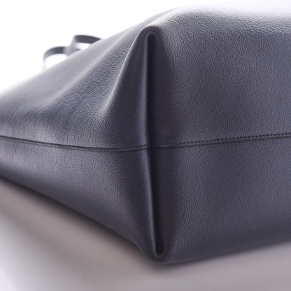 Saint Laurent Calfskin Large Shopping Tote Deep Marine 7 of 11