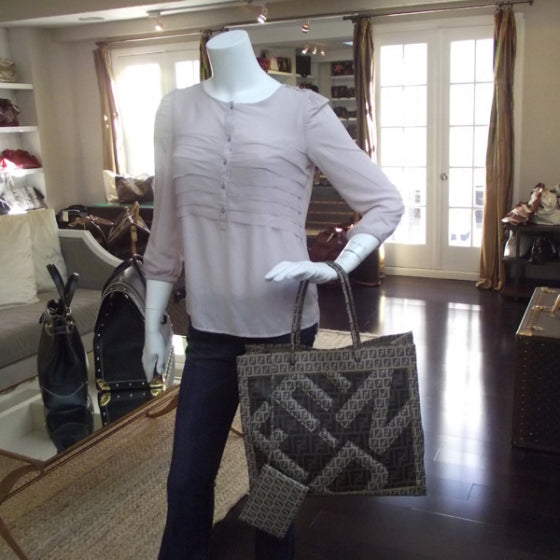 Fendi Zucca Spalmati Large Shopping Tote Tobacco 2 of 11