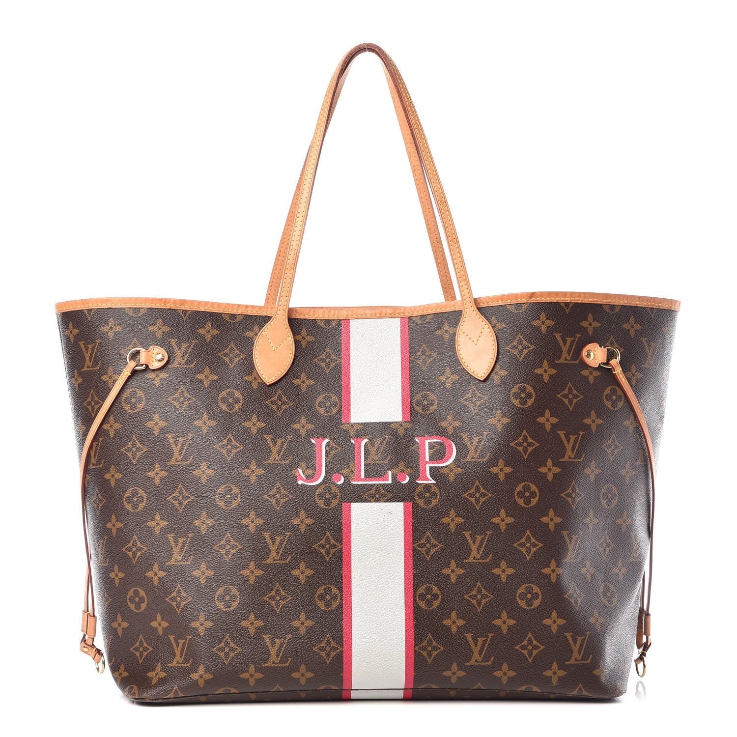 Louis Vuitton Monogram My LV Heritage Neverfull GM Fuchsia White 1 of 16