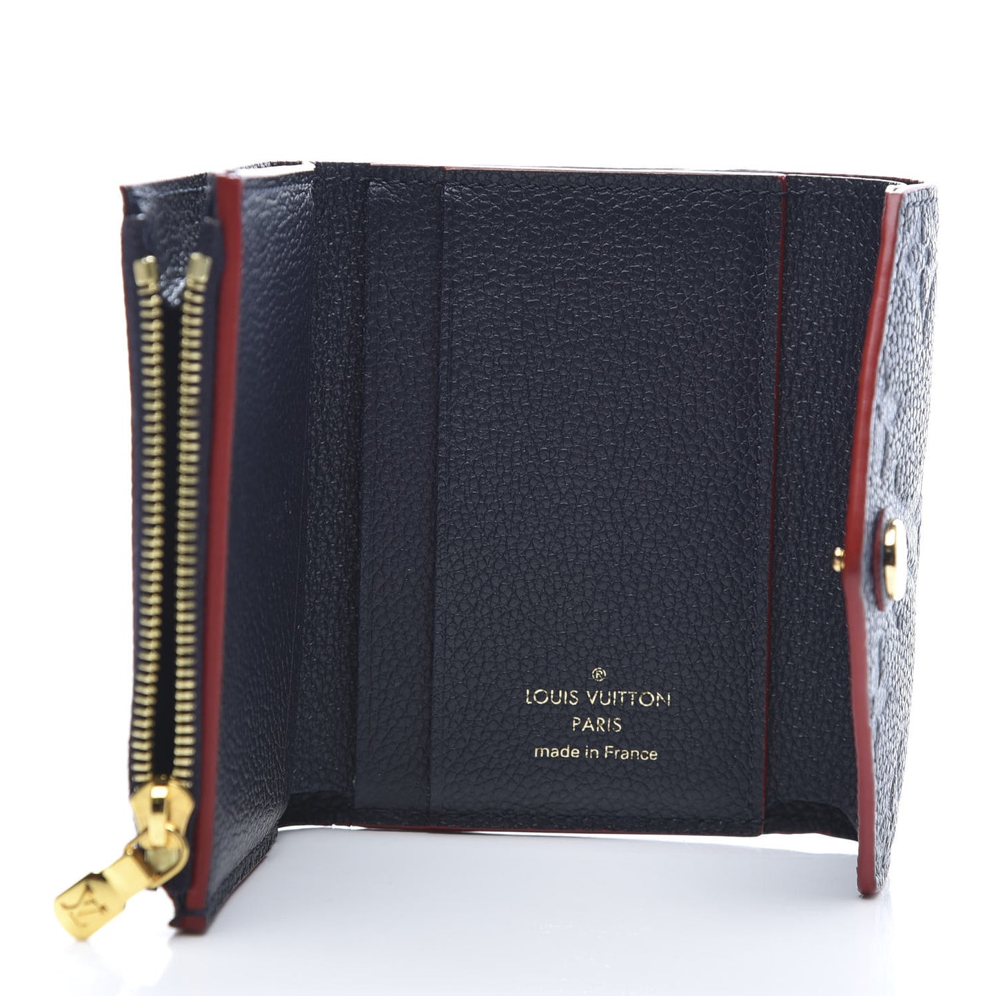 Empreinte Zoe Wallet Marine Rouge