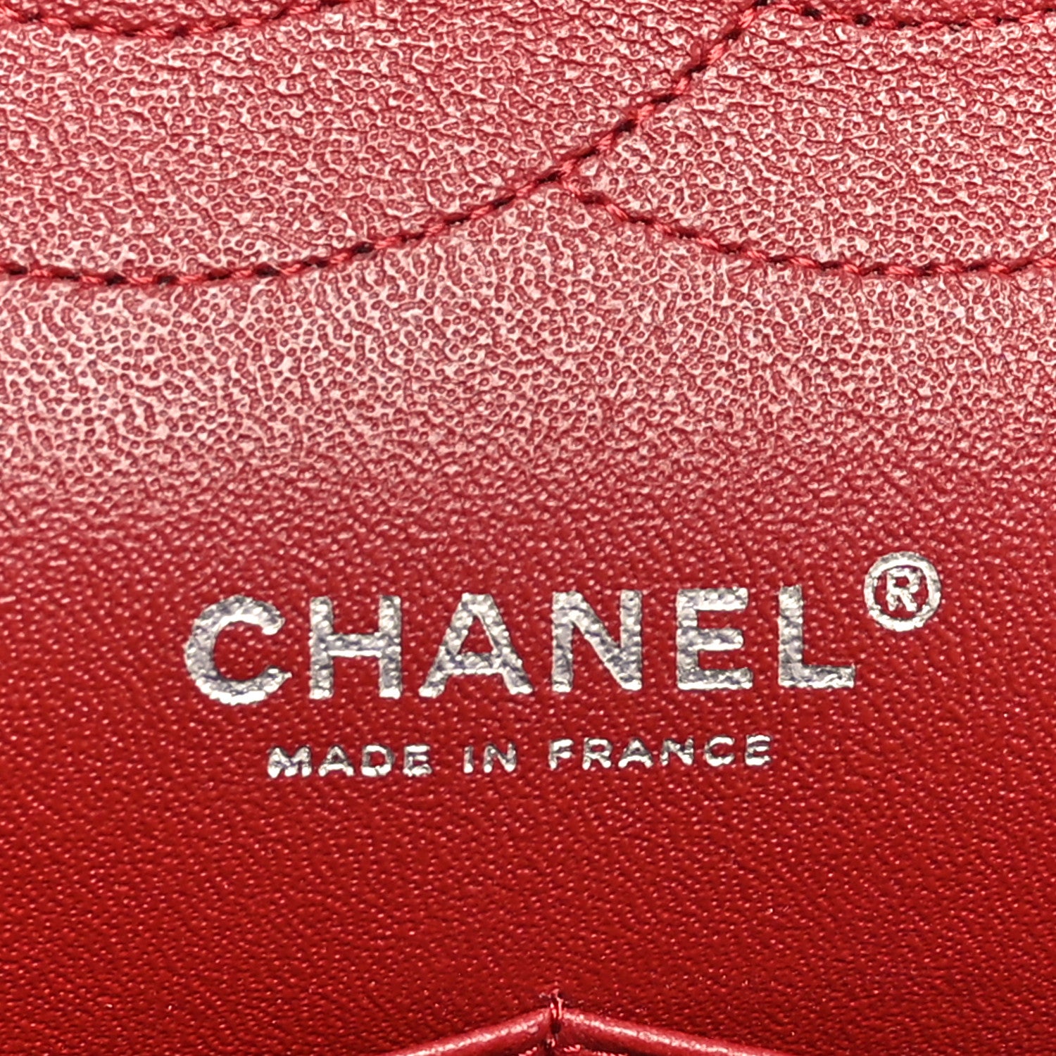 Chanel Lambskin Quilted Jumbo Double Flap Red 6 of 9