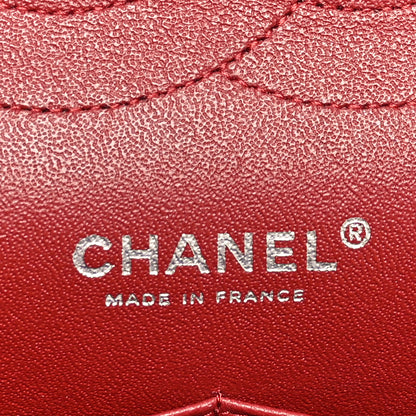 Chanel Lambskin Quilted Jumbo Double Flap Red 6 of 9