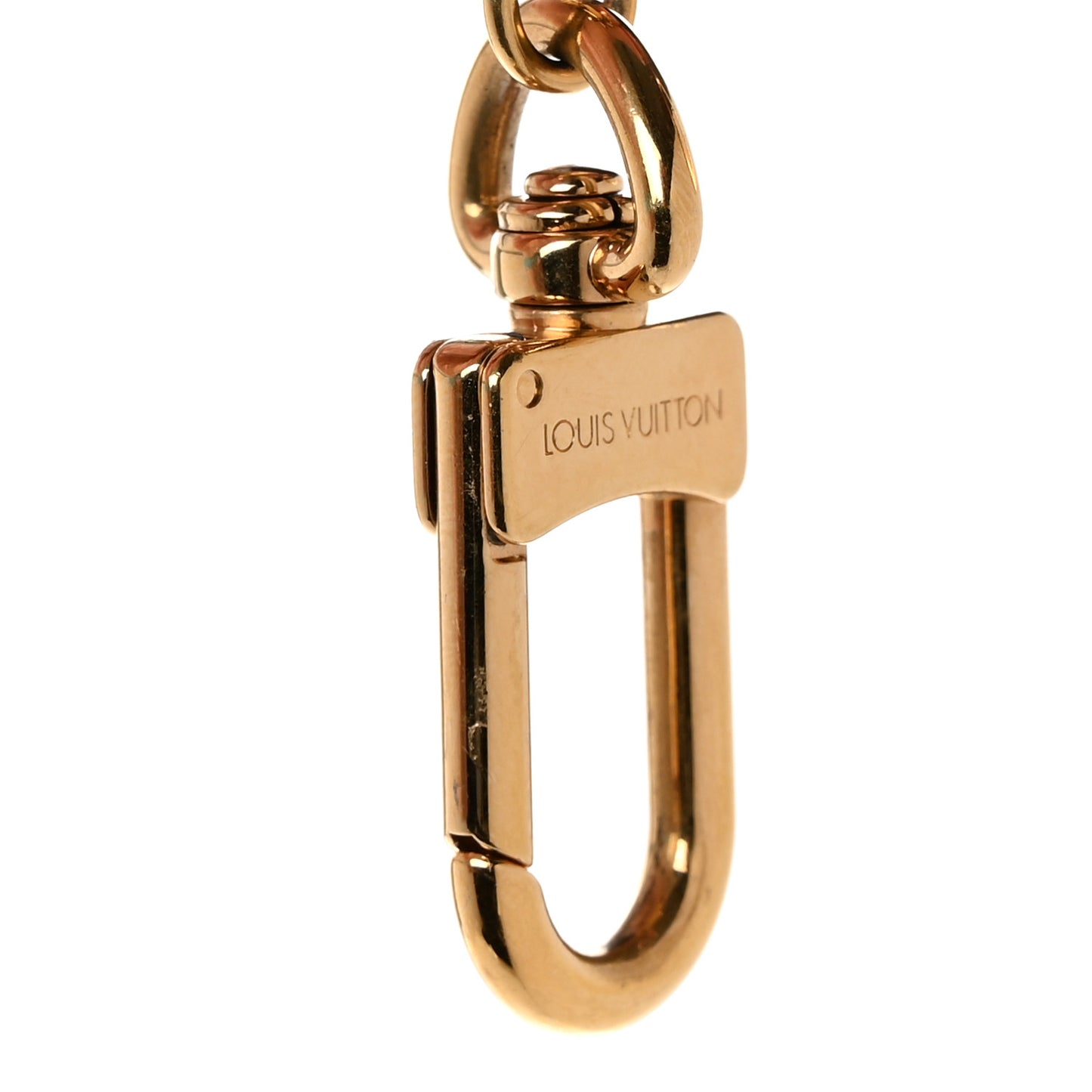 Monogram Spring Street Bag Charm Key Holder Gold