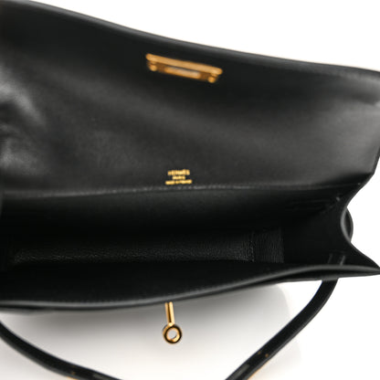 Hermes Evercolor Kelly Depeches 25 Pouch Black 5 of 11