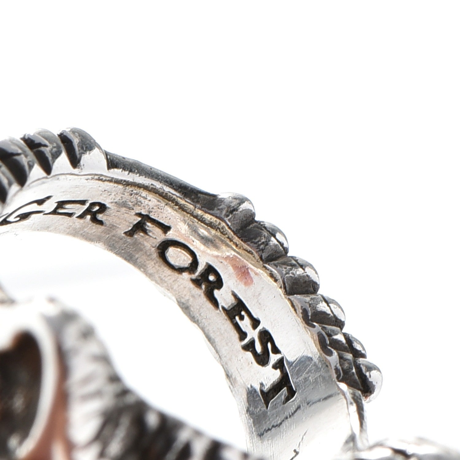 Gucci Sterling Silver Anger Forest Wolf Head Ring 52 6. 7 of 10