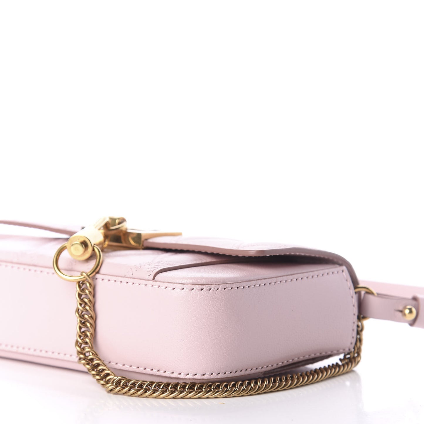 Goatskin Quilted GV3 Mini Pocket Convertible Bag Pale Pink